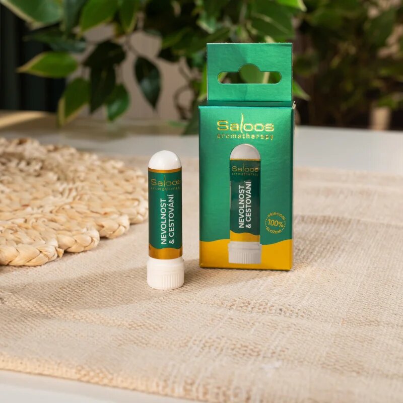 Saloos Aromatherapy Nevolnost & Cestování inhalálóstift esszenciális olajokkal 1 db