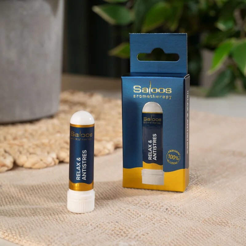 Saloos Aromatherapy Relax & Antistres inhalálóstift esszenciális olajokkal 1 db