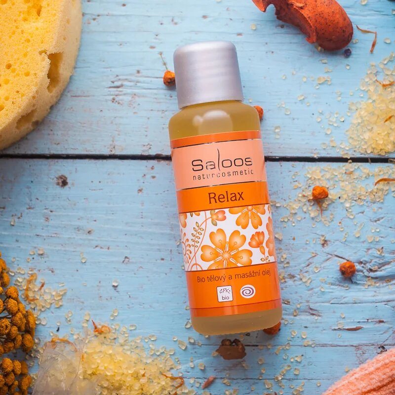 Saloos Bio Body And Massage Oils Relax test és masszázsolaj 50 ml