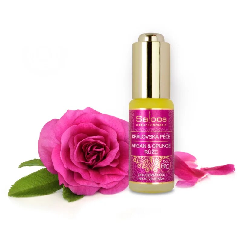 Saloos Bio King's Care Argan & Opuntia & Rose bio argánolaj ránctalanító hatással 20 ml