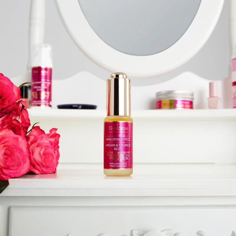Saloos Bio King's Care Argan & Opuntia & Rose bio argánolaj ránctalanító hatással 20 ml