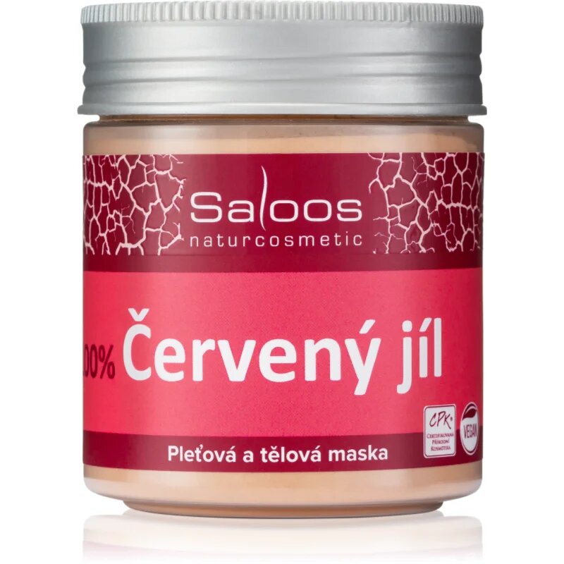 Saloos Clay Mask Montmorillonite maszk a testre és az arcra fáradt bőrre 140 g