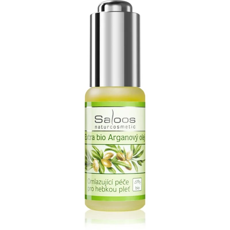 Saloos Cold Pressed Oils Extra Bio Argan bio argánolaj fiatalító hatással 20 ml