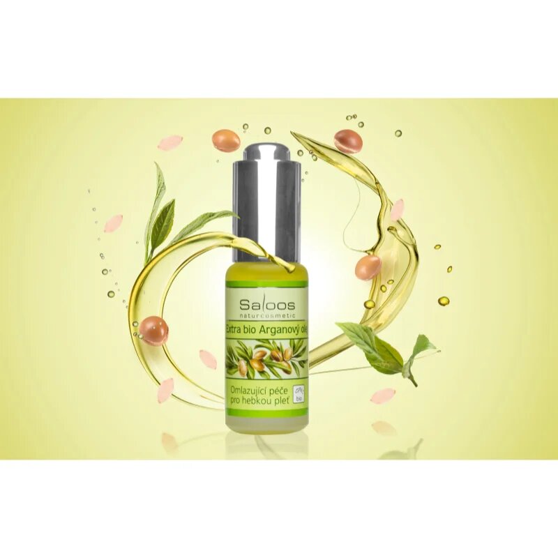 Saloos Cold Pressed Oils Extra Bio Argan bio argánolaj fiatalító hatással 20 ml