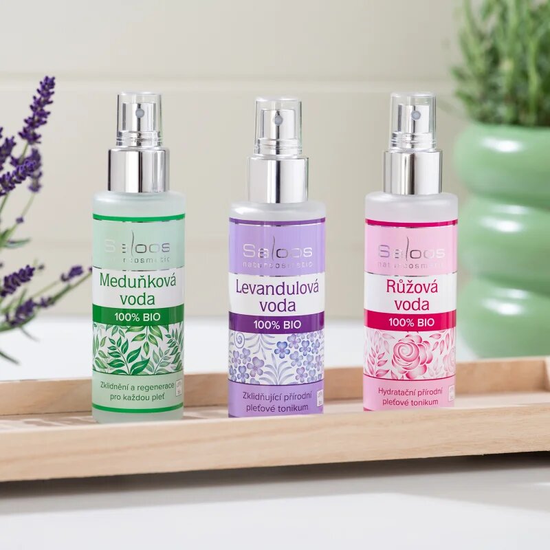 Saloos Floral Water Rose 100% Bio virágos arcvíz frissítő és revitalizáló hatással 50 ml