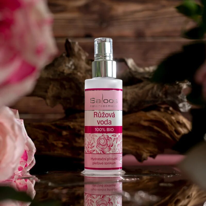 Saloos Floral Water Rose 100% Bio virágos arcvíz frissítő és revitalizáló hatással 50 ml