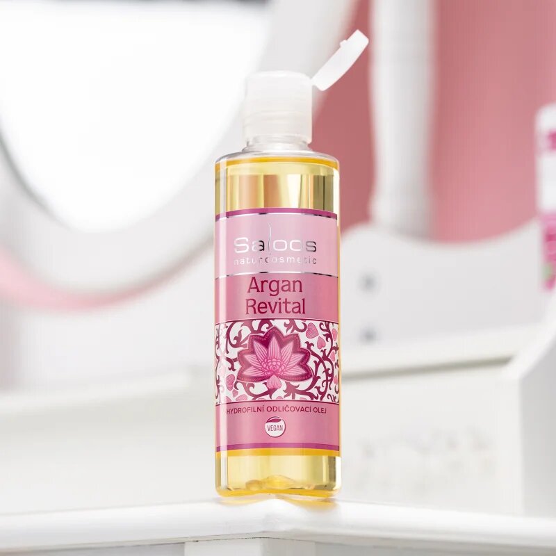Saloos Make-up Removal Oil Argan Revital tisztító és sminklemosó olaj 200 ml