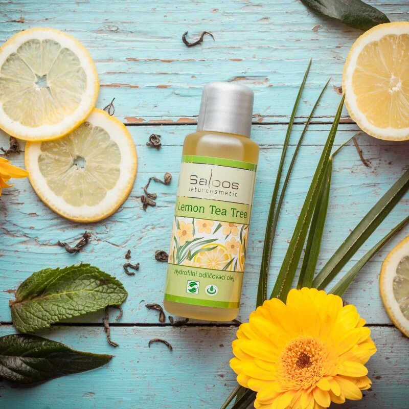Saloos Make-up Removal Oil Lemon Tea Tree tisztító és sminklemosó olaj 50 ml