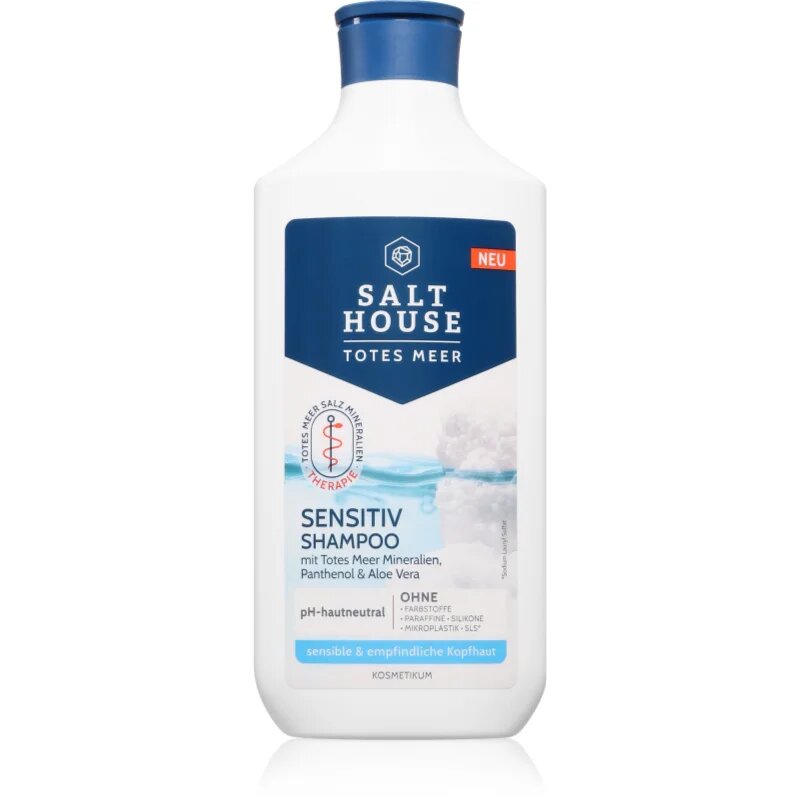 Salt House Dead Sea Therapy Sensitiv Shampoo sampon az érzékeny fejbőrre és a száraz hajra 250 ml