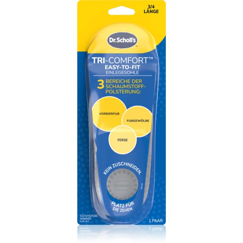 Scholl Dr. 's Tri-Comfort cipőbetét méret Large - Men's EU 40 - 46.5 1 pár