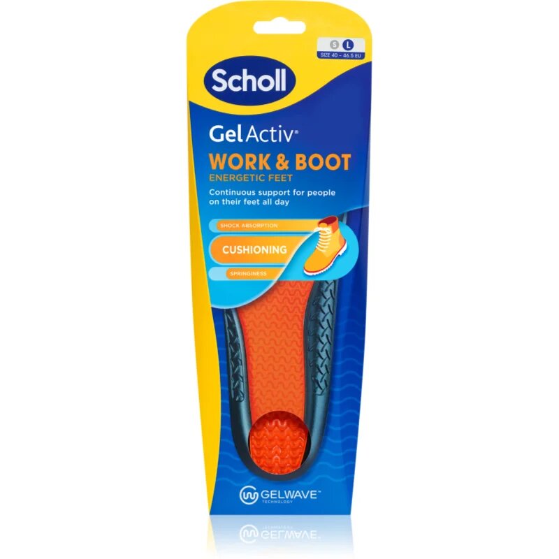 Scholl GelActiv Work cipőbetét típus Large EU 40-46.5 1 pár