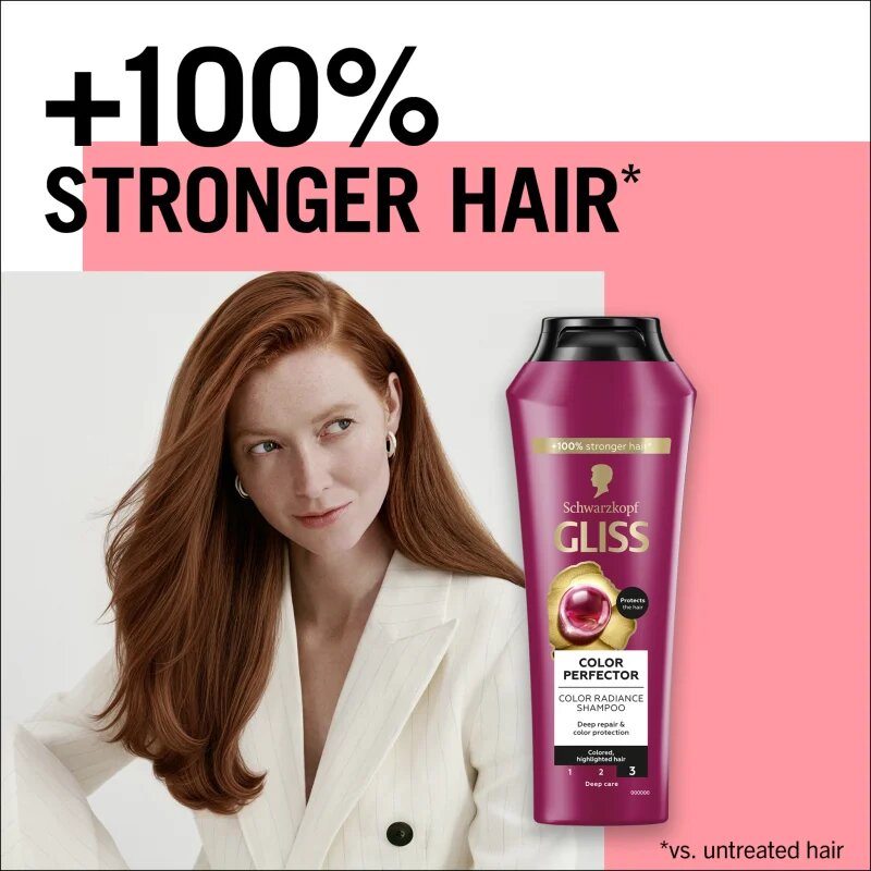 Schwarzkopf Gliss Color Perfector ápoló sampon festett hajra 250 ml