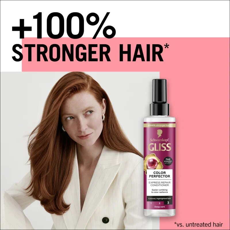 Schwarzkopf Gliss Color Perfector regeneráló balzsam festett vagy melírozott hajra 200 ml