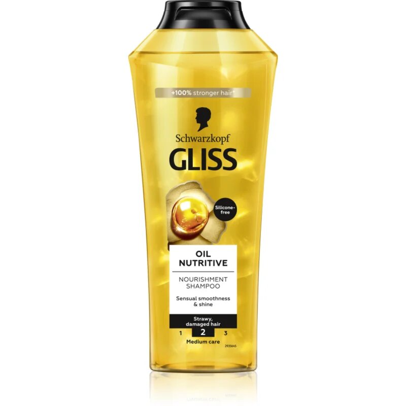 Schwarzkopf Gliss Oil Nutritive tápláló sampon olajjal 400 ml