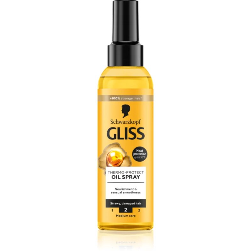 Schwarzkopf Gliss Oil Nutritive védő olaj a hajformázáshoz melyhez magas hőfokot használunk 150 ml