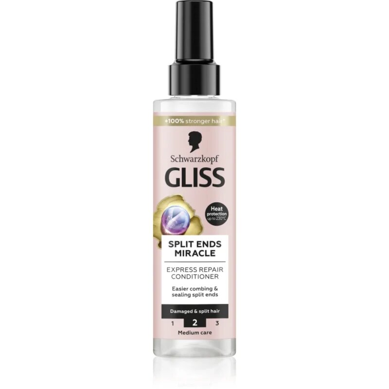 Schwarzkopf Gliss Split Ends Miracle öblítés nélküli kondicionáló a töredezett hajvégekre 200 ml