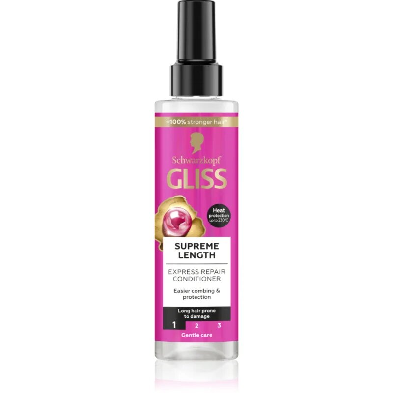 Schwarzkopf Gliss Supreme Length regeneráló balzsam hosszú hajra 200 ml