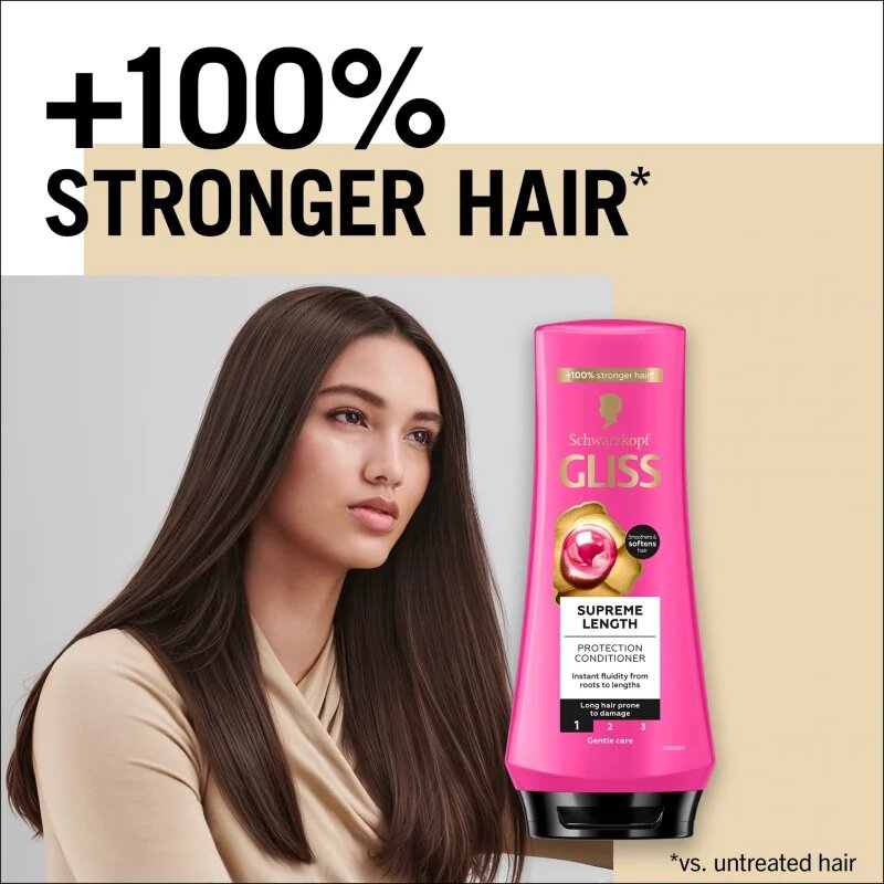 Schwarzkopf Gliss Supreme Length védő kondicionáló hosszú hajra 200 ml