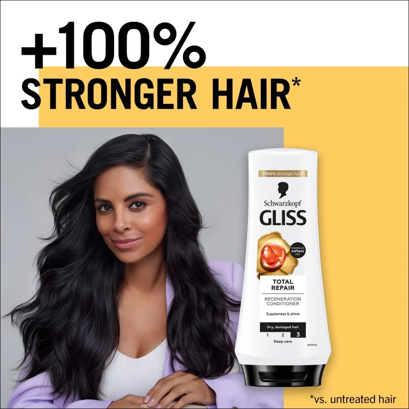 Schwarzkopf Gliss Total Repair intenzíven regeneráló kondicionáló 200 ml