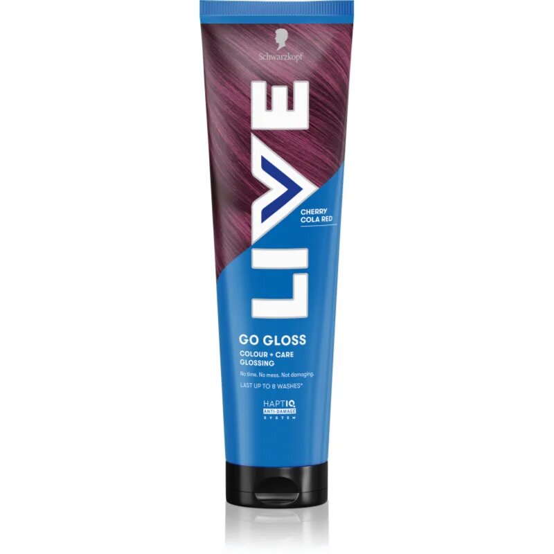 Schwarzkopf LIVE Colour + Care tápláló tonizáló maszk hajra árnyalat Cherry Cola Red 150 ml