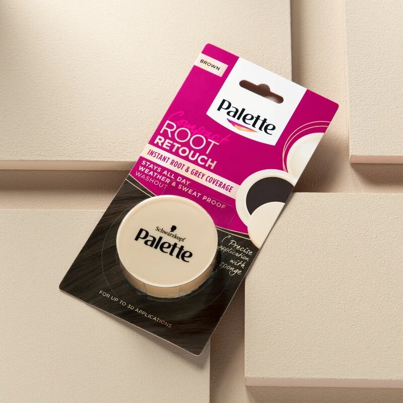 Schwarzkopf Palette Compact Root Retouch korrektor az ősz hajszálakra púderes hatással árnyalat Brown 3 g
