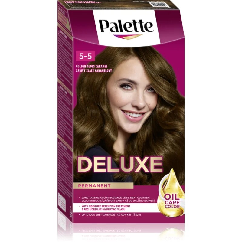 Schwarzkopf Palette Deluxe tartós hajfesték árnyalat 5-5 Golden Gloss Caramel 1 db