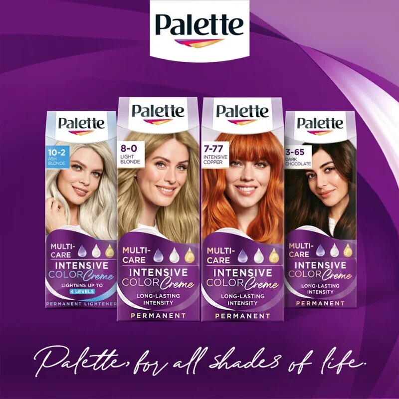 Schwarzkopf Palette Intensive Color Creme tartós hajfesték árnyalat 7-0 N6 Medium Blonde 1 db