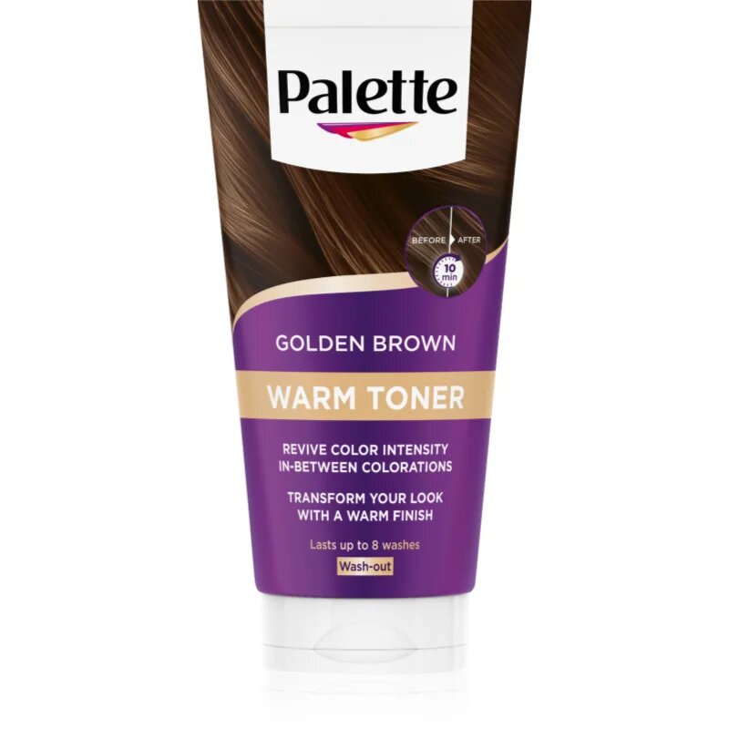 Schwarzkopf Palette Warm Toner hajmaszk meleg-barna árnyalatokra árnyalat Golden Brown 150 ml