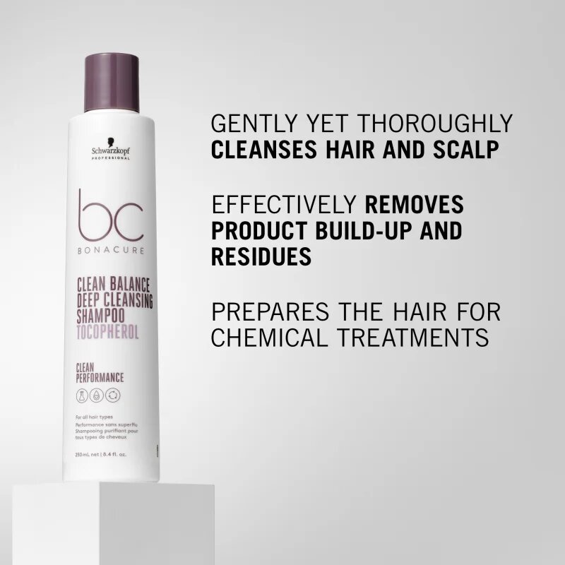 Schwarzkopf Professional BC Bonacure Clean Balance mélyen tisztító sampon 250 ml
