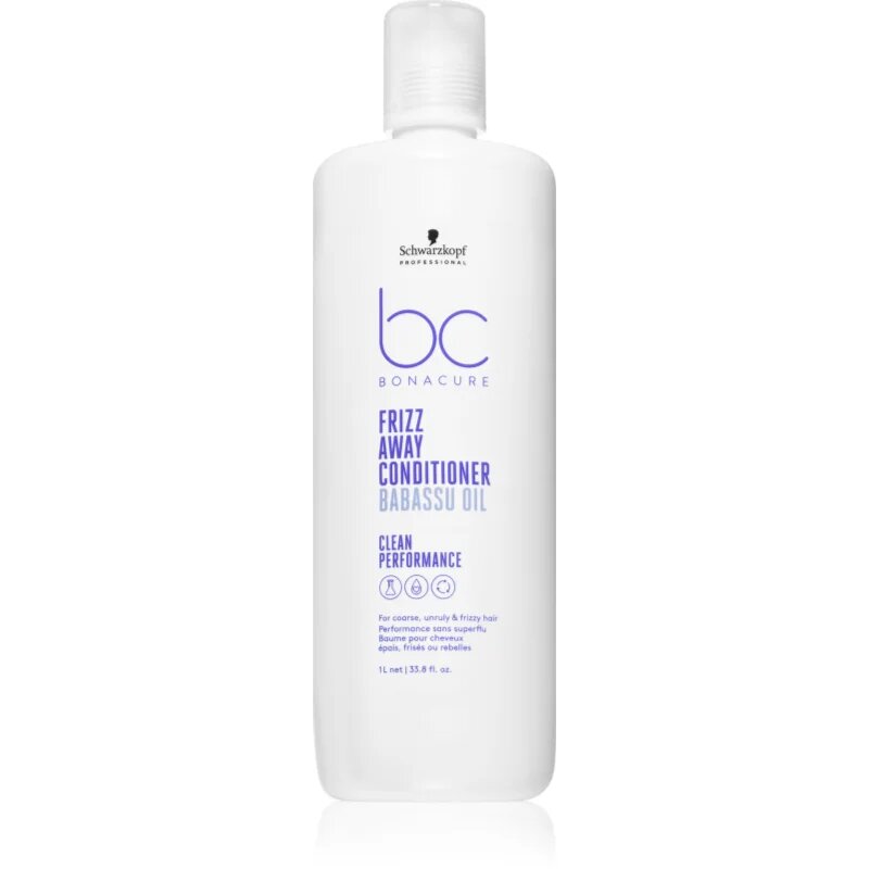 Schwarzkopf Professional BC Bonacure Frizz Away Conditioner kondicionáló a rakoncátlan és töredezett hajra 1000 ml