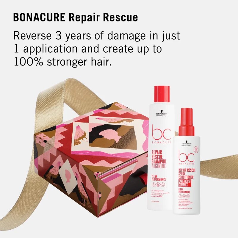 Schwarzkopf Professional BC Bonacure Repair Rescue ajándékszett száraz és sérült hajra