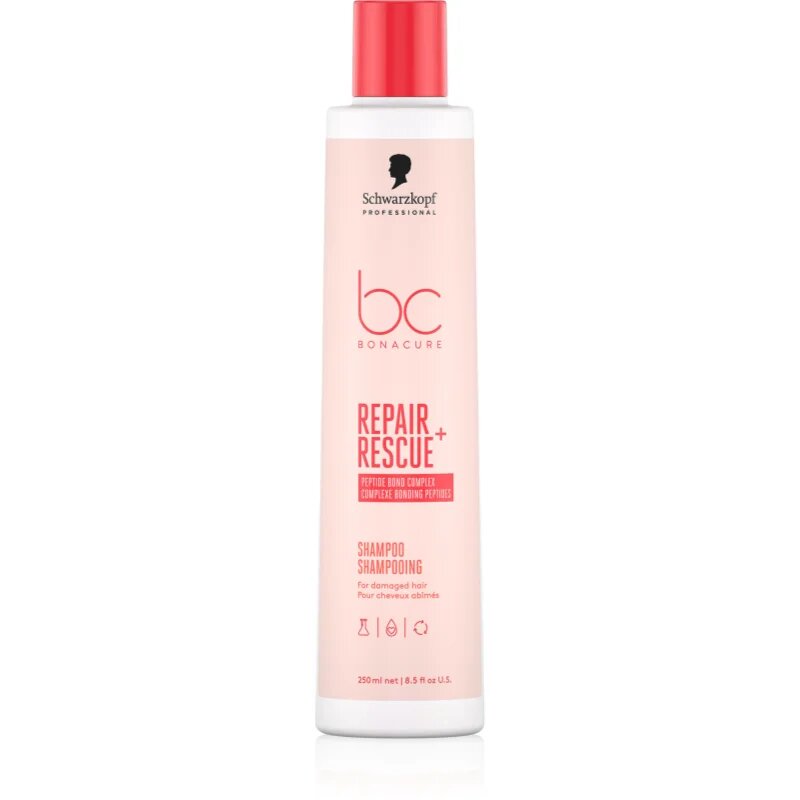 Schwarzkopf Professional BC Bonacure Repair Rescue+ ápoló sampon a károsult hajra 250 ml