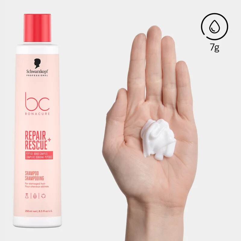 Schwarzkopf Professional BC Bonacure Repair Rescue+ ápoló sampon a károsult hajra 250 ml