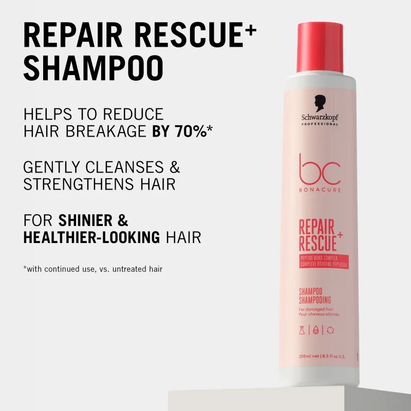 Schwarzkopf Professional BC Bonacure Repair Rescue+ ápoló sampon a károsult hajra 250 ml