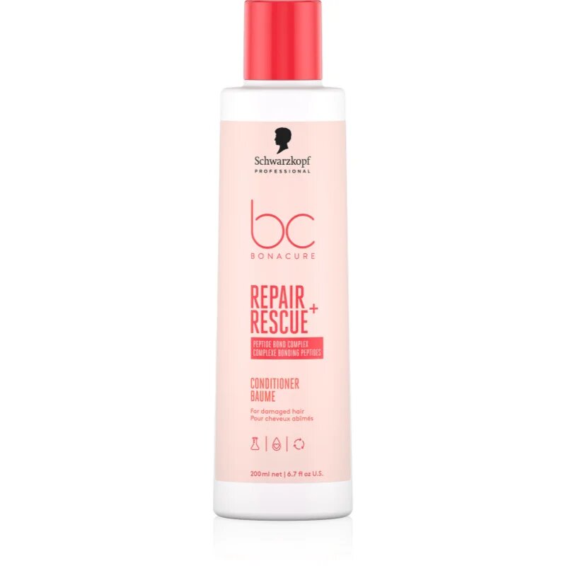 Schwarzkopf Professional BC Bonacure Repair Rescue+ intenzív kondicionáló a károsult hajra 200 ml