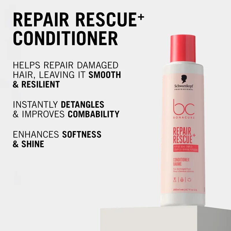 Schwarzkopf Professional BC Bonacure Repair Rescue+ intenzív kondicionáló a károsult hajra 200 ml