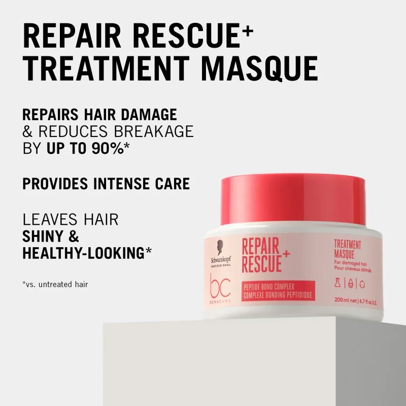 Schwarzkopf Professional BC Bonacure Repair Rescue+ intenzíven tápláló maszk a károsult hajra 200 ml
