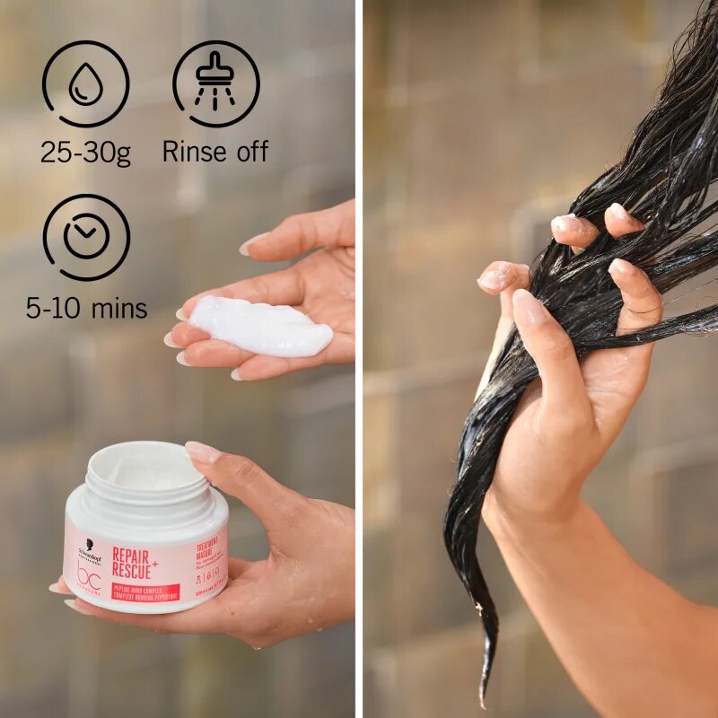 Schwarzkopf Professional BC Bonacure Repair Rescue+ intenzíven tápláló maszk a károsult hajra 200 ml