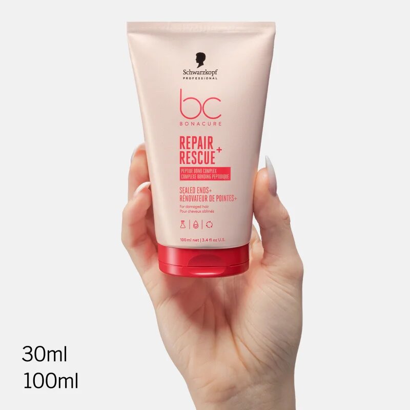 Schwarzkopf Professional BC Bonacure Repair Rescue+ krémes szérum nagyon sérült töredezett végű hajra 100 ml