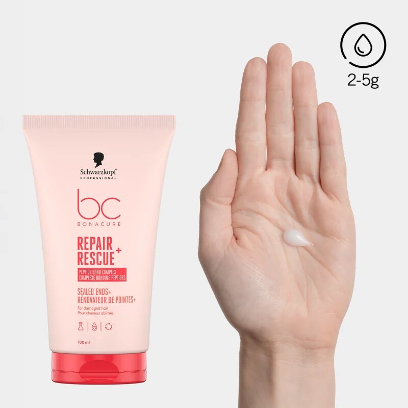 Schwarzkopf Professional BC Bonacure Repair Rescue+ krémes szérum nagyon sérült töredezett végű hajra 100 ml