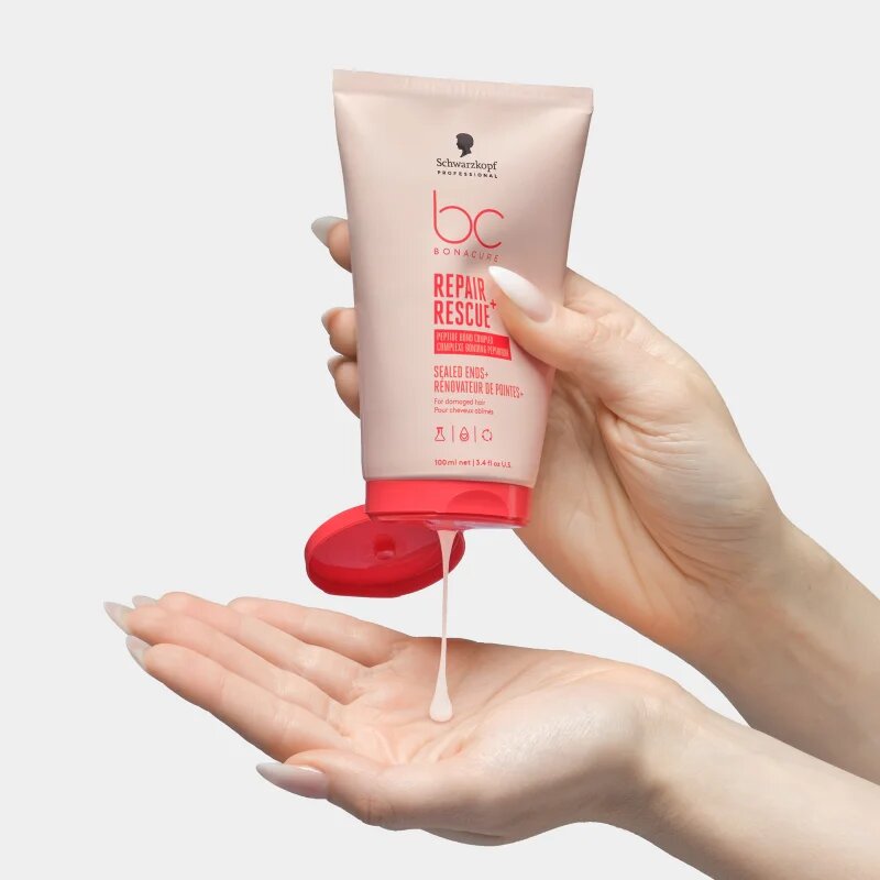 Schwarzkopf Professional BC Bonacure Repair Rescue+ krémes szérum nagyon sérült töredezett végű hajra 100 ml