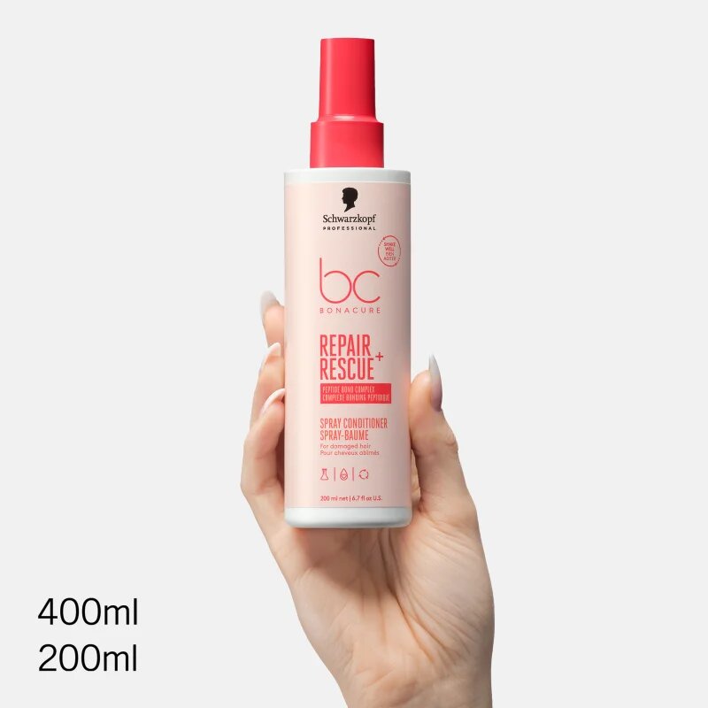 Schwarzkopf Professional BC Bonacure Repair Rescue+ öblítés nélküli kondicionáló a károsult hajra spray formában 200 ml
