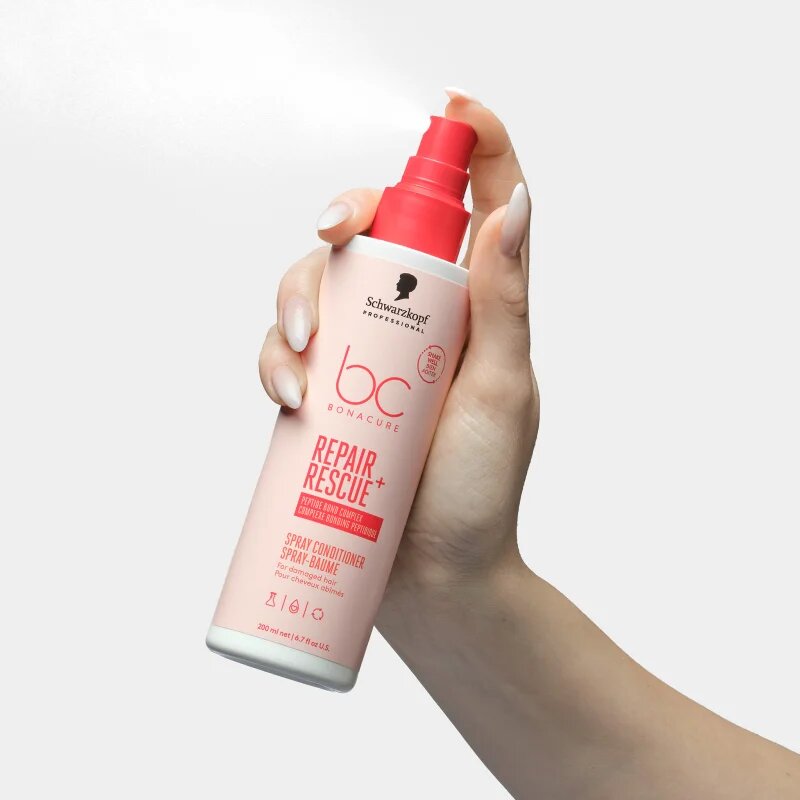 Schwarzkopf Professional BC Bonacure Repair Rescue+ öblítés nélküli kondicionáló a károsult hajra spray formában 200 ml