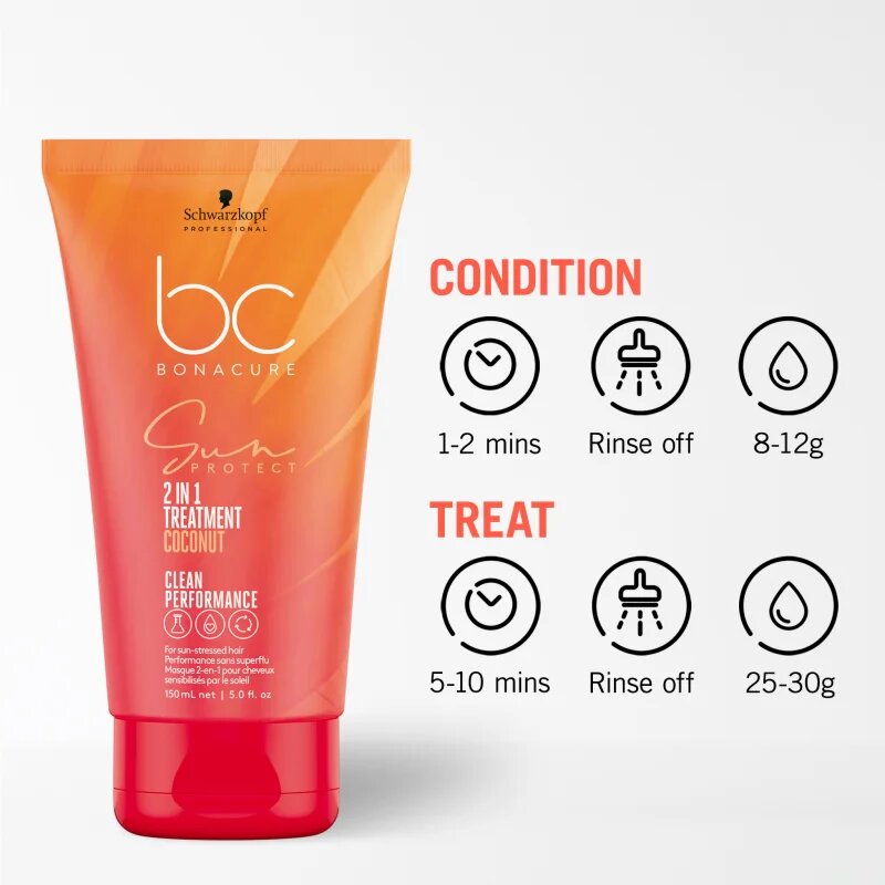 Schwarzkopf Professional BC Bonacure Sun Protect 2-IN-1 Treatment regeneráló kúra 2 az 1-ben 75 ml