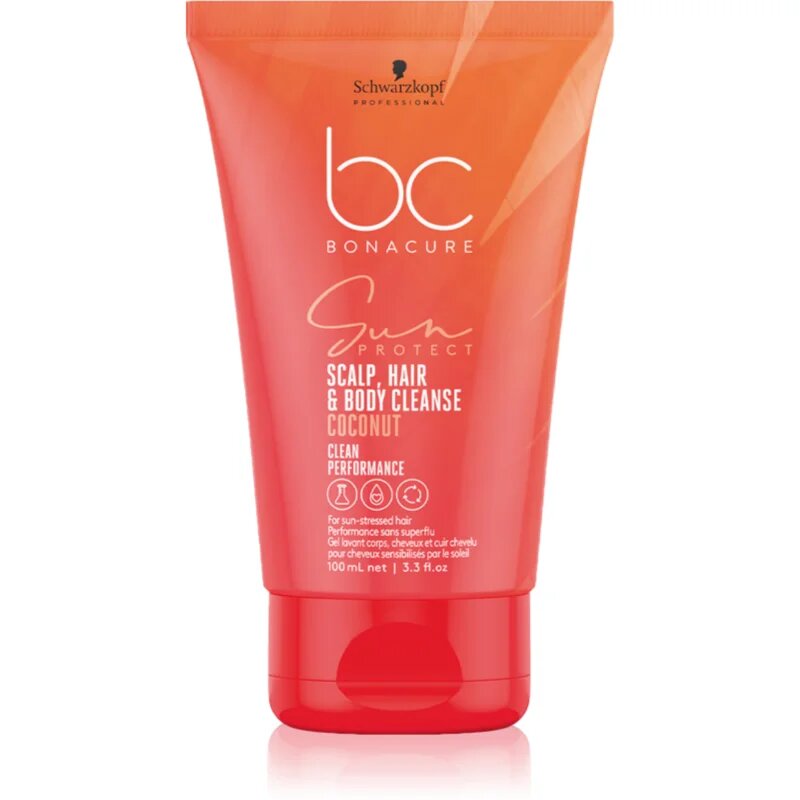 Schwarzkopf Professional BC Bonacure Sun Protect Scalp Hair & Body Cleanse sampon hajra és a testre 100 ml