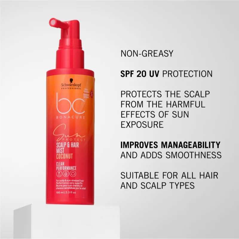 Schwarzkopf Professional BC Bonacure Sun Protect Scalp & Hair Mist védő permet hajra SPF 20 100 ml