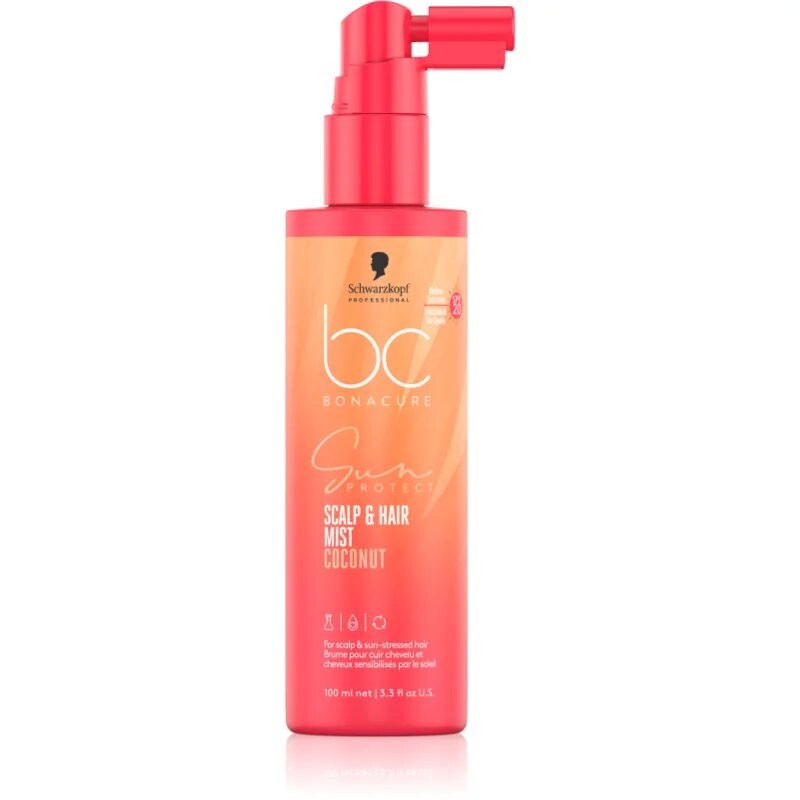 Schwarzkopf Professional BC Bonacure Sun Protect Scalp & Hair Mist védő spray a károsult hajra és fejbőrre SPF 20 100 ml