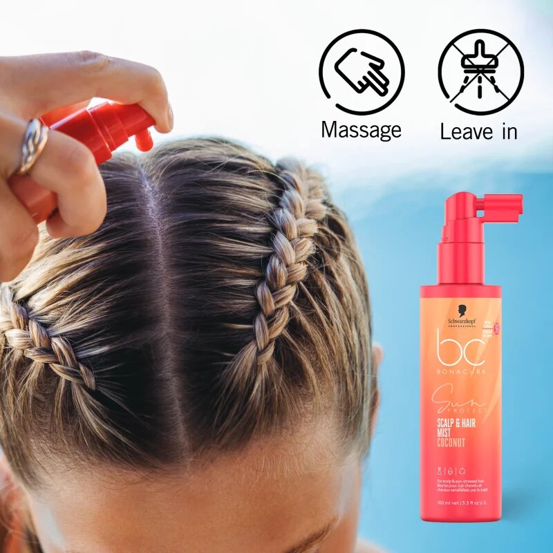Schwarzkopf Professional BC Bonacure Sun Protect Scalp & Hair Mist védő spray a károsult hajra és fejbőrre SPF 20 100 ml