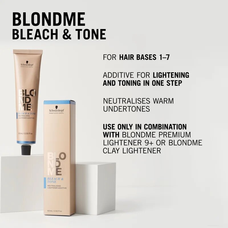 Schwarzkopf Professional Blondme Bleach & Tone hamvasító és tonizáló adalékanyag árnyalat Violet Additive 60 ml