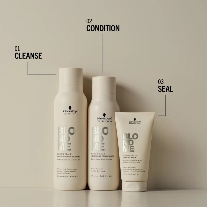 Schwarzkopf Professional Blondme Bond Repair Brightening Shampoo élénkítő sampon szőke hajra 300 ml